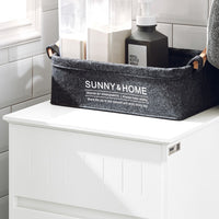 SoBuy Armadietto da Bagno con Cesto portabiancheria –Mobile Lavanderia con Cassetto – Armadio Compatto per Piccoli Spazi, Mobiletto Bagno Salvaspazio in Legno, 40x90x38cm, Bianco, BZR110-W