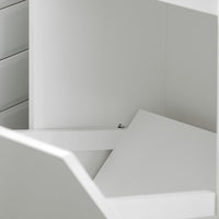 SoBuy Armadietto da Bagno con Cesto portabiancheria –Mobile Lavanderia con Cassetto – Armadio Compatto per Piccoli Spazi, Mobiletto Bagno Salvaspazio in Legno, 40x90x38cm, Bianco, BZR110-W