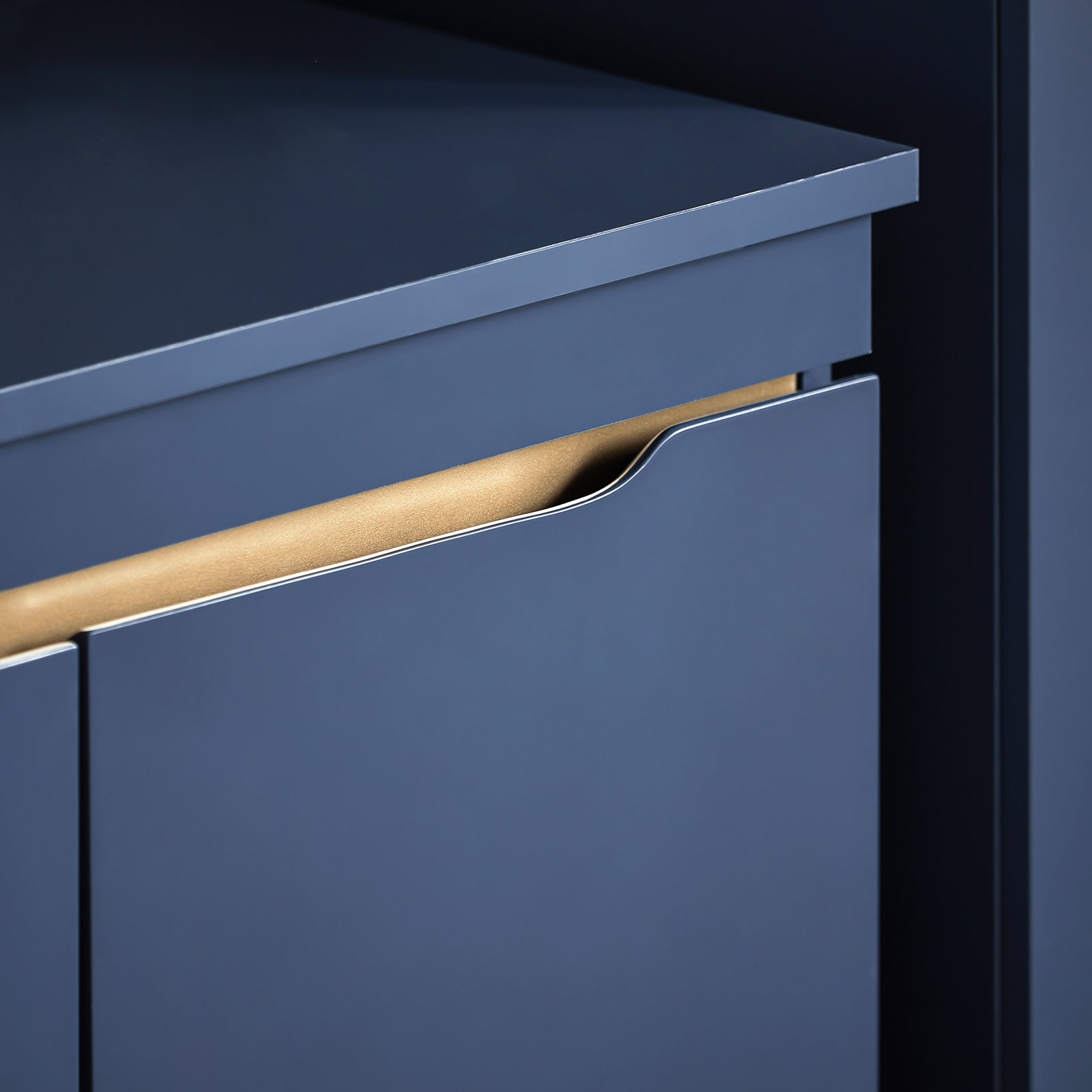 Mobile Sottolavabo Con 2 Ante Senza Lavandino Mobile Mobiletto Per Lavandino Bagno Blu, 60x30x59cm, BZR113-B SoBuy