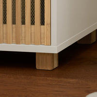 Mobile Alto Da Bagno Mobile Colonna Bagno Mensola Bagno Stretta Bianco-Naturale 33x33x165cm BZR127-W SoBuy