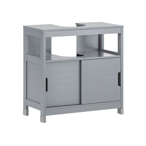 Mobile Sottolavabo Per Bagno Con Poggiapiedi FRG128-II-SG SoBuy