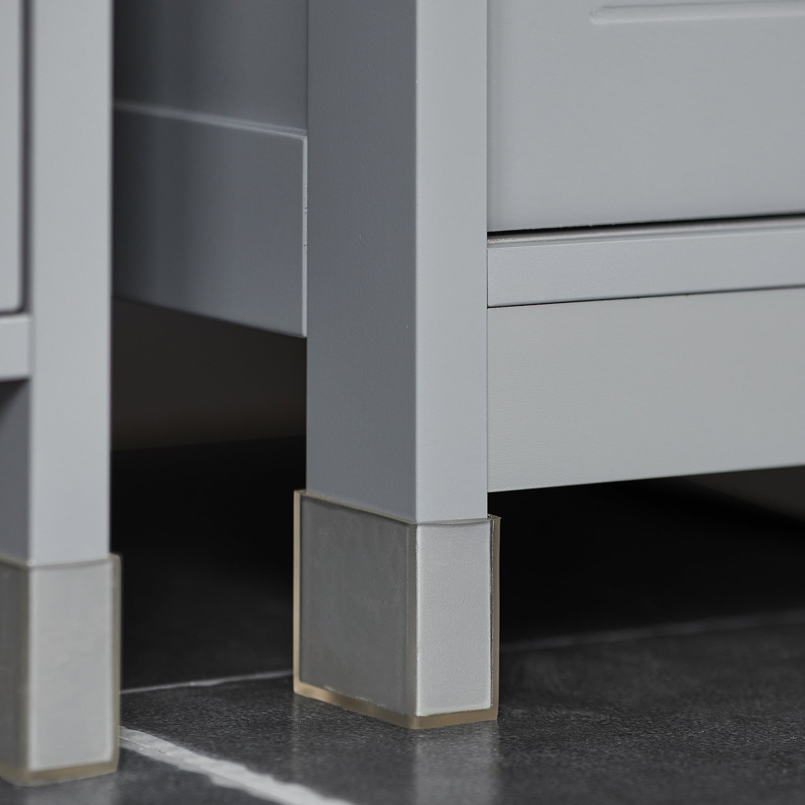 Mobile Sottolavabo Per Bagno Con Poggiapiedi FRG128-II-SG SoBuy