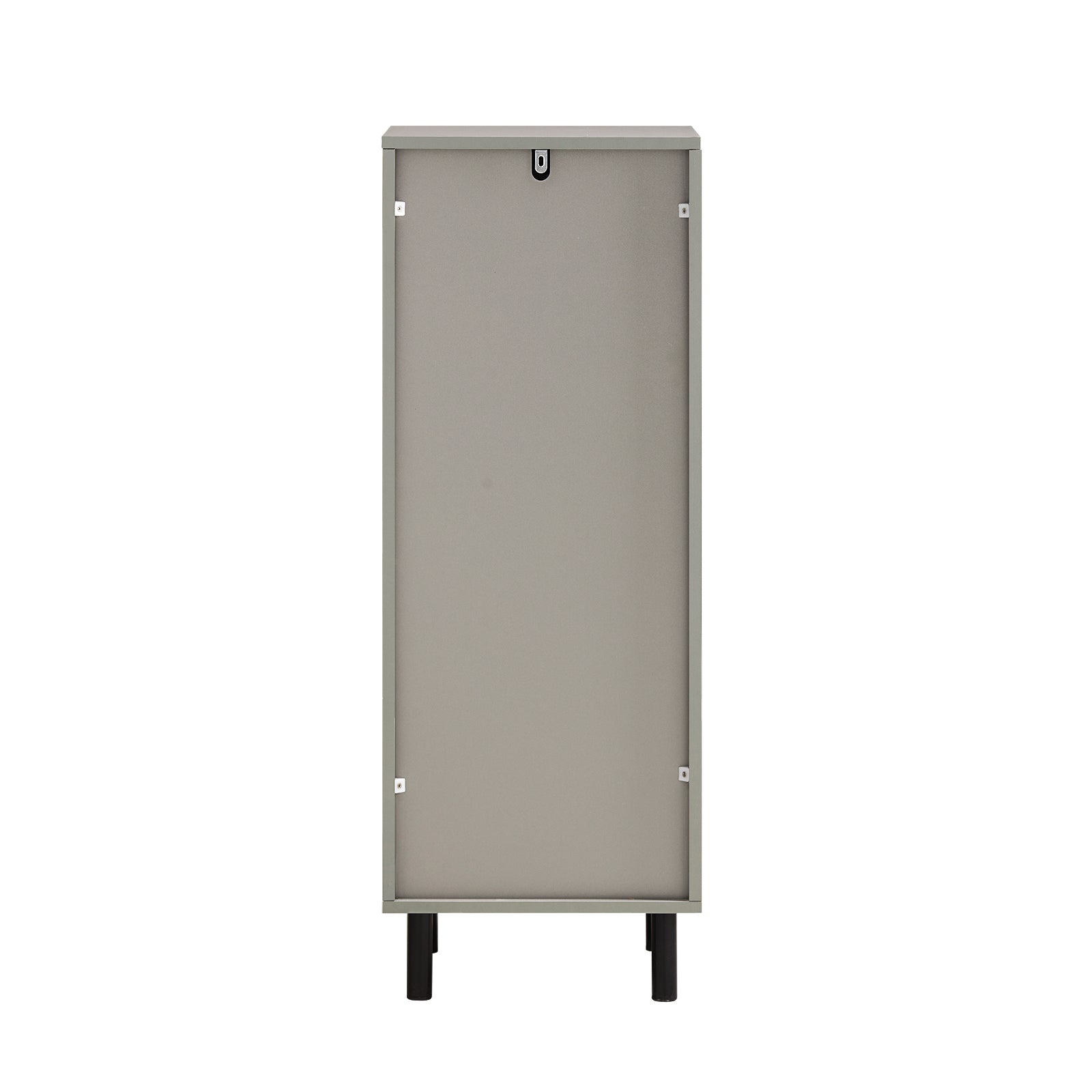 Mobile Bagno Portabiancheria Pieghevole Mobiletto Grigio E Naturale 31.5x30x86.3cm BZR132-NG