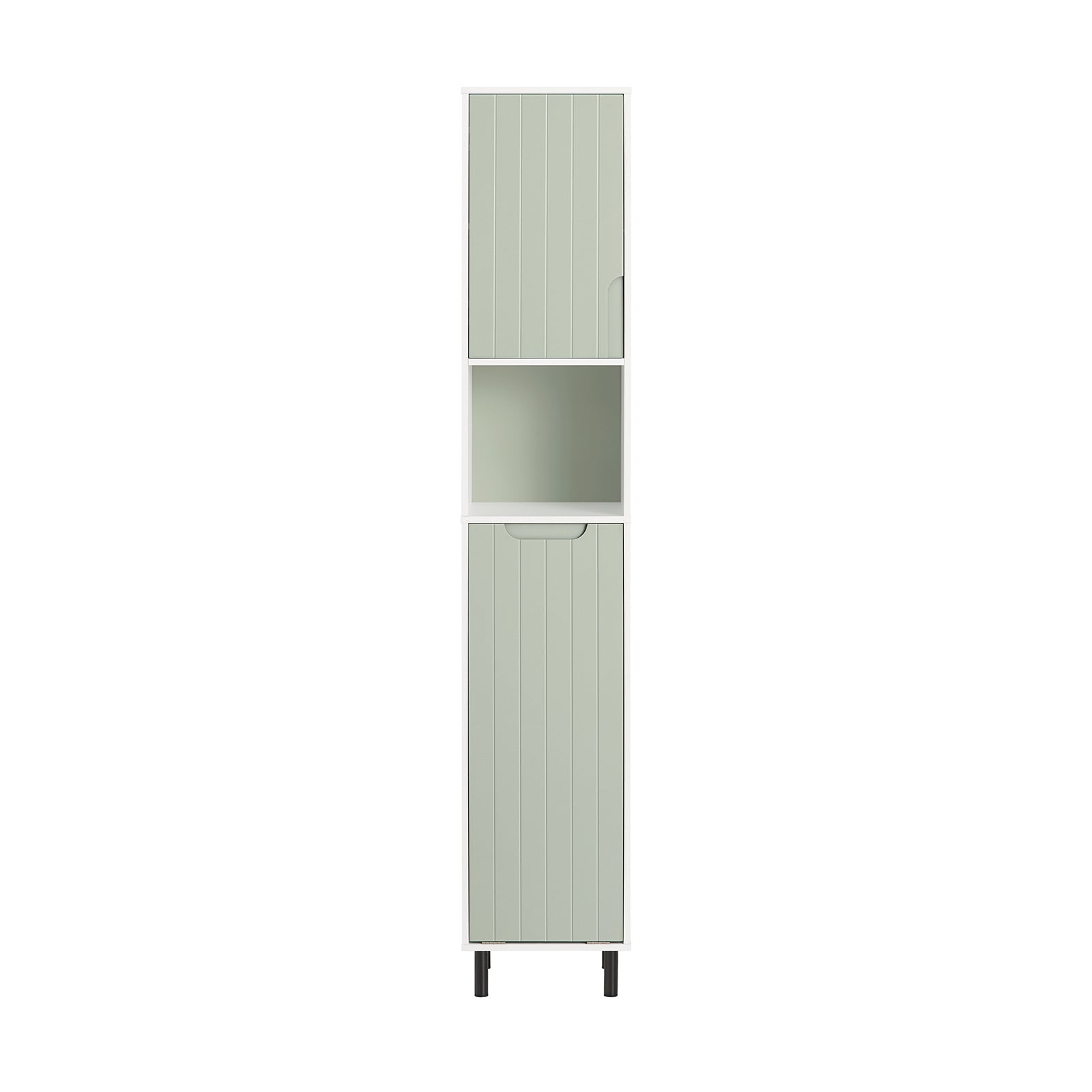 SoBuy Armadio Colonna salvaspazio Mobiletto salvaspazio Scaffale Alto Mobiletto Bagno Verde 31x30x167cm BZR137-GR