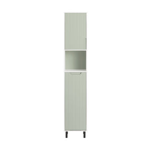 SoBuy Armadio Colonna salvaspazio Mobiletto salvaspazio Scaffale Alto Mobiletto Bagno Verde 31x30x167cm BZR137-GR