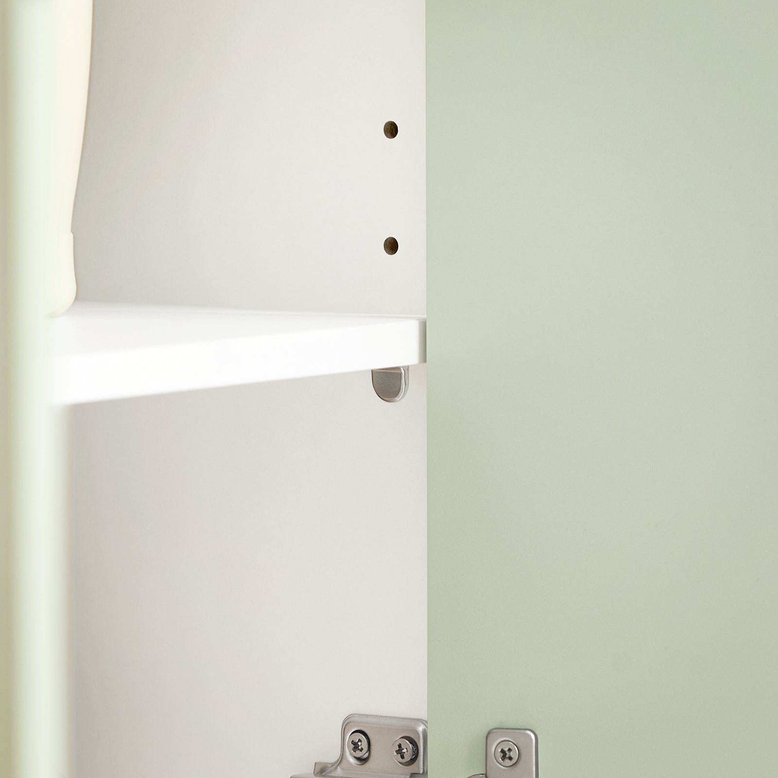 SoBuy Mobile sottolavabo Mobile bagno con Armadietto a 2 Ante e 2 Ripiani, Mobiletto Bagno Salvaspazio in Legno Verde 60x30x60cm BZR139-GR