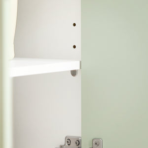 SoBuy Mobile sottolavabo Mobile bagno con Armadietto a 2 Ante e 2 Ripiani, Mobiletto Bagno Salvaspazio in Legno Verde 60x30x60cm BZR139-GR