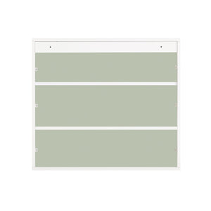 Mobiletto Bagno Da Parete Pensile Bagno Pensile Cucina Con 3 Ripiani E 2 Ante Verde 60x15x54cm BZR140-GR