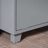 Mobiletto da bagno con cesto portabiancheria Mobiletto salvaspazio Cassettiera Bagno 35x30x105cm Grigio BZR146-DG