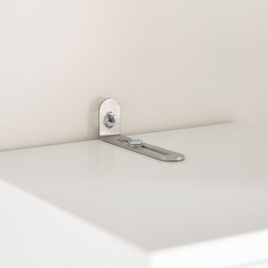 Armadio Colonna bagno, Mobile bagno alto con 2 Ante e 1 cassetto Bianco 20x20x180 BZR160-W