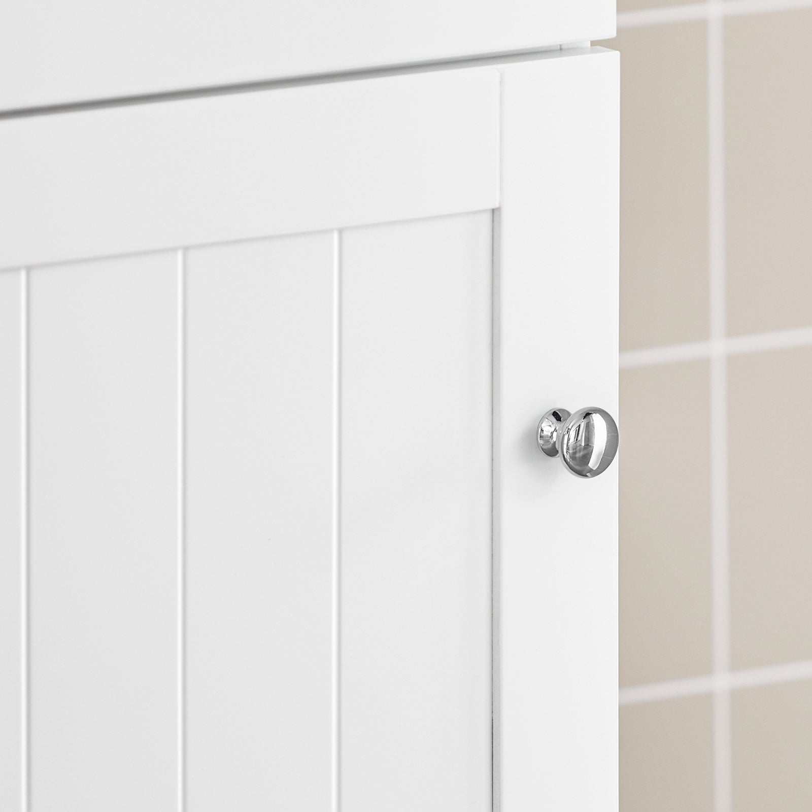 Mobile Alto Colonna Bagno salvasapzio con cassetto e armadietto L40*P35*A161cm Bianco BZR17-W