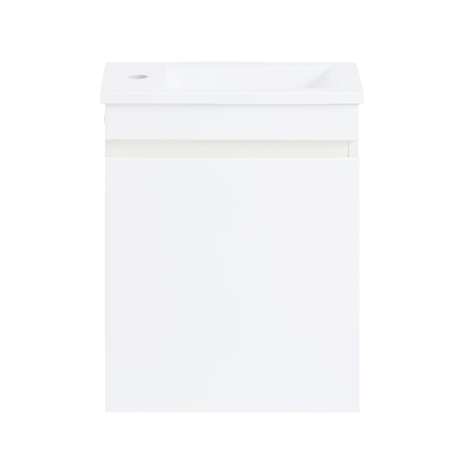 Mobili da bagno sospeso Mobile lavabo con 1 anta Bianco 41x25x52cm BZR170-W
