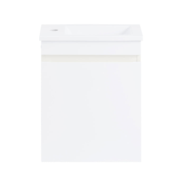 Mobili da bagno sospeso Mobile lavabo con 1 anta Bianco 41x25x52cm BZR170-W