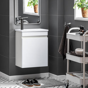 Mobili da bagno sospeso Mobile lavabo con 1 anta Bianco 41x25x52cm BZR170-W