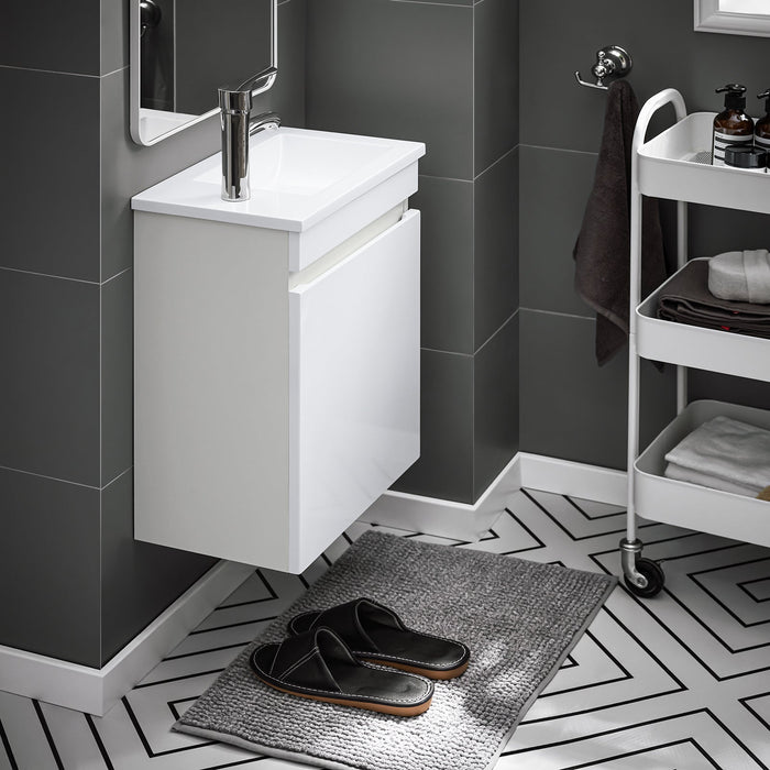 Mobili da bagno sospeso Mobile lavabo con 1 anta Bianco 41x25x52cm BZR170-W