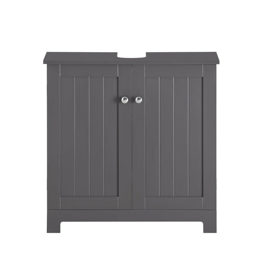 Mobile sottolavabo per Bagno con 2 Ante mobili bagno L60*P30*A60 cm Grigio BZR18-DG