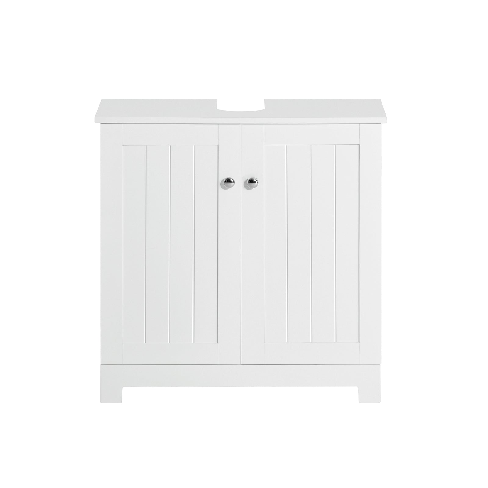 Mobile sottolavabo per Bagno con 2 Ante mobili bagno L60*P30*A60 cm Bianco BZR18-W