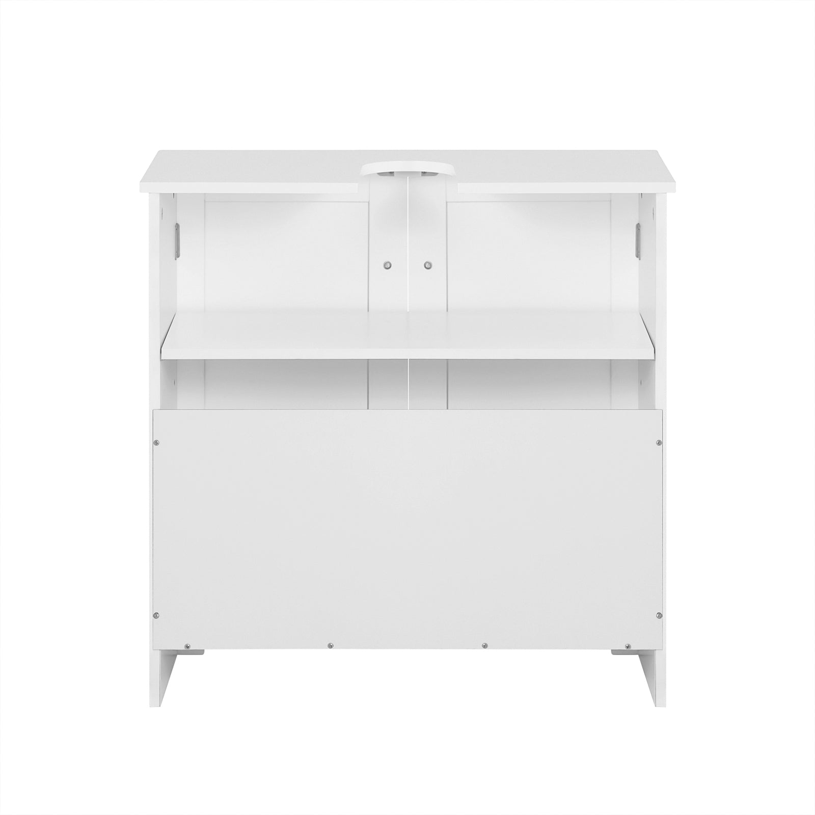 Mobile sottolavabo per Bagno con 2 Ante mobili bagno L60*P30*A60 cm Bianco BZR18-W