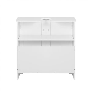 Mobile sottolavabo per Bagno con 2 Ante mobili bagno L60*P30*A60 cm Bianco BZR18-W