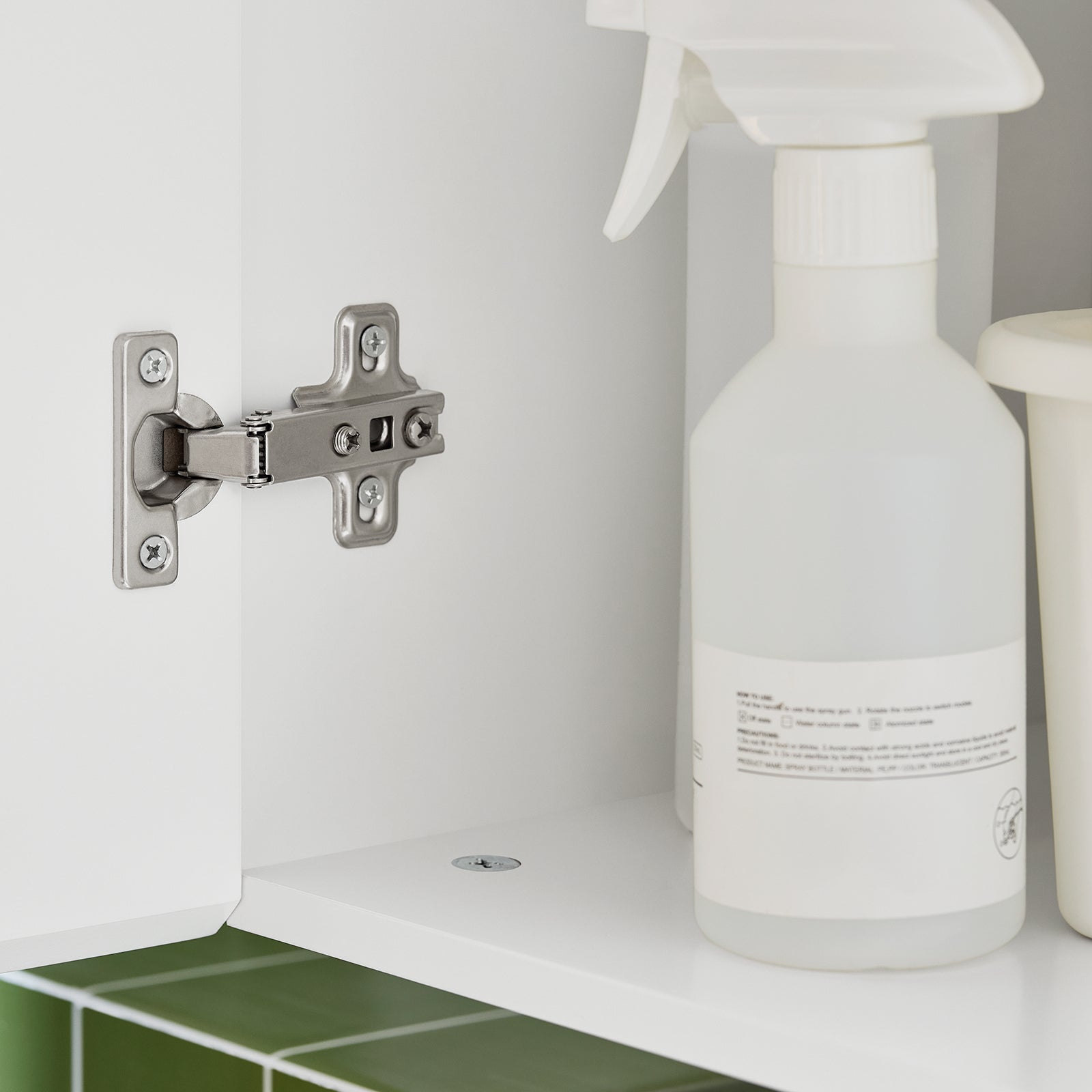 SoBuy Pensile Mobiletto a specchio Mobiletto portaoggetti con scomparti aperti Bianco 57x30x61 cm BZR184-W