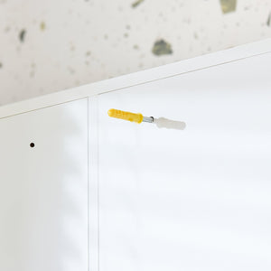 SoBuy Pensile Mobiletto a specchio Mobiletto portaoggetti con scomparti aperti Bianco 57x30x61 cm BZR184-W