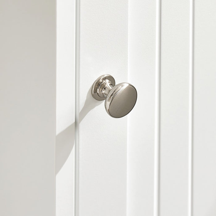 SoBuy Mobile Bagno Compatto con Sportello e Mensole – Armadietto Stretto per WC o Lavabo – Bianco, 50x21x86 cm BZR189-W