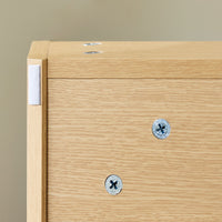 SoBuy Set arredo da bagno Specchio a parete+ Mobile lavabo Naturale BZR198-N