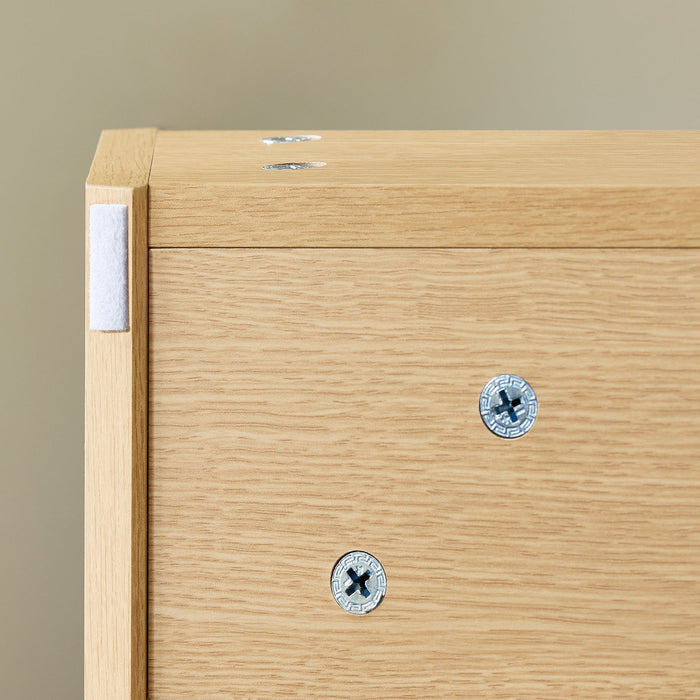 SoBuy Set arredo da bagno Specchio a parete+ Mobile lavabo Naturale BZR198-N