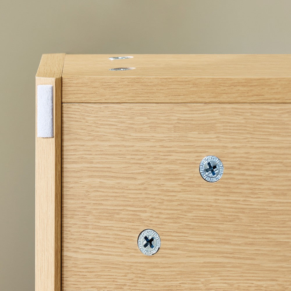 SoBuy Set arredo da bagno Specchio a parete+ Mobile lavabo Naturale BZR198-N