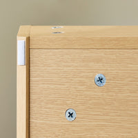 SoBuy Set arredo da bagno Specchio a parete+ Mobile lavabo Naturale BZR198-N