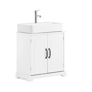 SoBuy Mobiletto Bagno Salvaspazio con 2 Ceste Porta Biancheria e Cassetti – Mobile Bianco Stretto in Legno per Bagno o Lavanderia, 79,5x38x90cm, BZR208-W