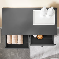 SoBuy Mobile portabiancheria 78x38x90cm BZR33-II-DG