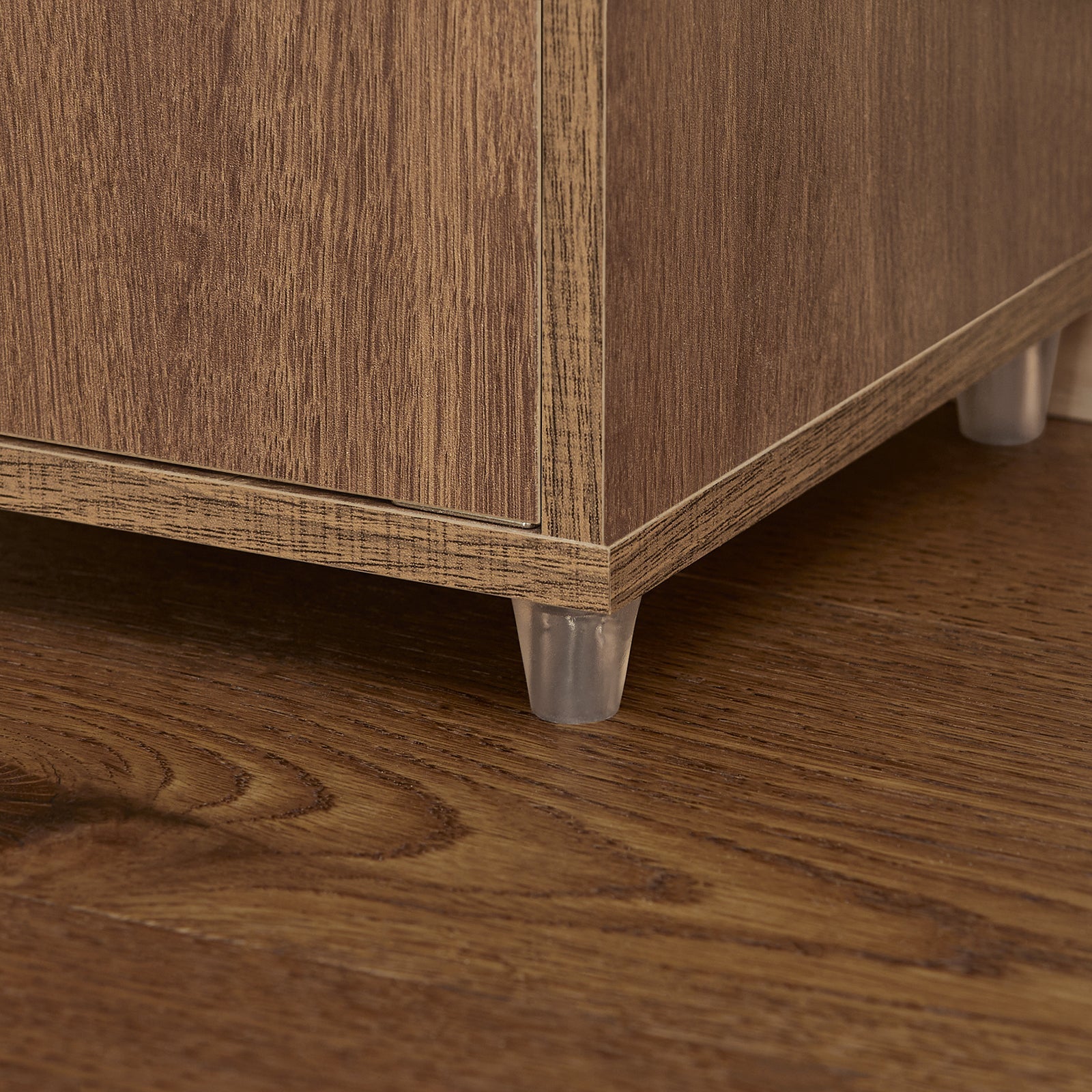 Armadio Colonna bagno, Mobile bagno alto con 2 Ante e 1 cassetto altezza: 180 cm Marrone BZR34-PF