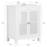 Mobile Sottolavabo per Bagno Armadietto Bagno Mobiletto Bagno Mobile lavello BZR35-W