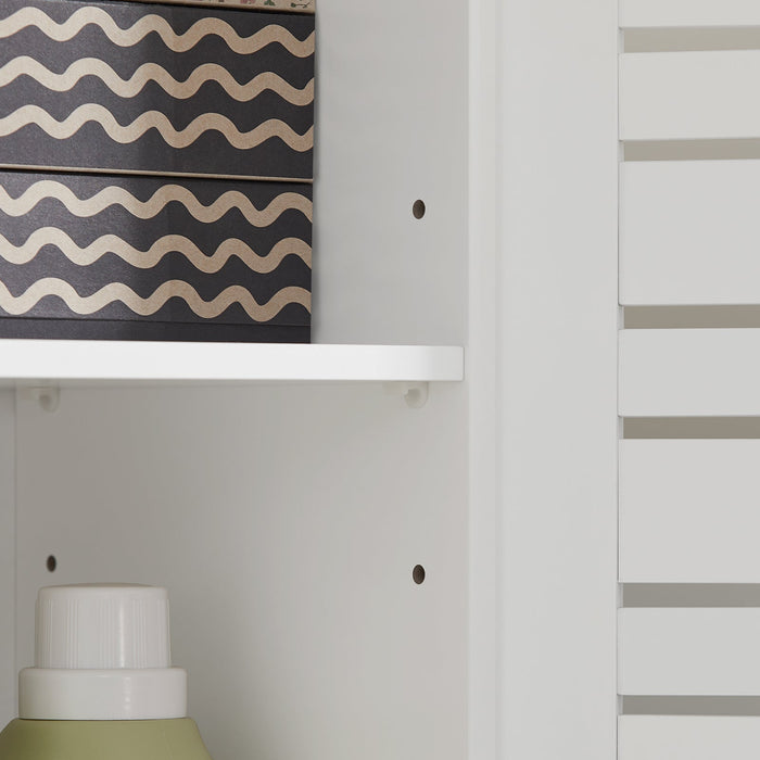 Mobiletto Soggiorno Credenza Cucina Armadio Bagno Libreria Scaffale Mobiletto Multiuso Consolle BZR41-W