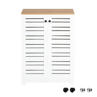 Mobiletto Soggiorno Credenza Cucina Armadio Bagno Libreria Scaffale Mobiletto Multiuso Consolle BZR41-W