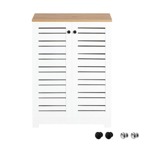 Mobiletto Soggiorno Credenza Cucina Armadio Bagno Libreria Scaffale Mobiletto Multiuso Consolle BZR41-W