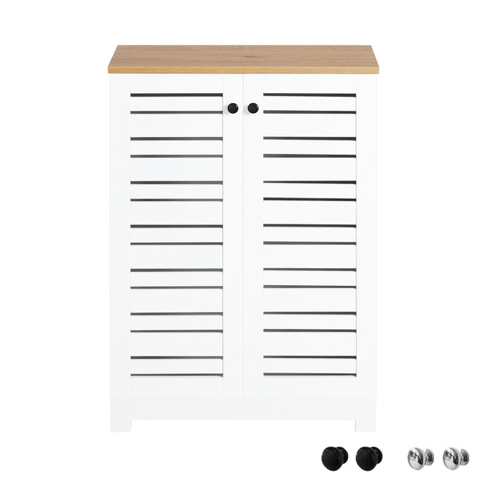 Mobiletto Soggiorno Credenza Cucina Armadio Bagno Libreria Scaffale Mobiletto Multiuso Consolle BZR41-W