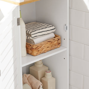 Mobile Alto Colonna Bagno Salvasapzio Mobile Bagno Mobiletto Cucina Armadio Bagno BZR43-W