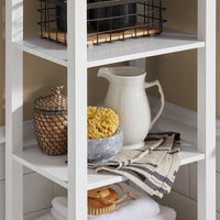 Mobile Alto Colonna Bagno Salvasapzio Mobile Bagno Mobiletto Cucina Armadio Bagno BZR43-W