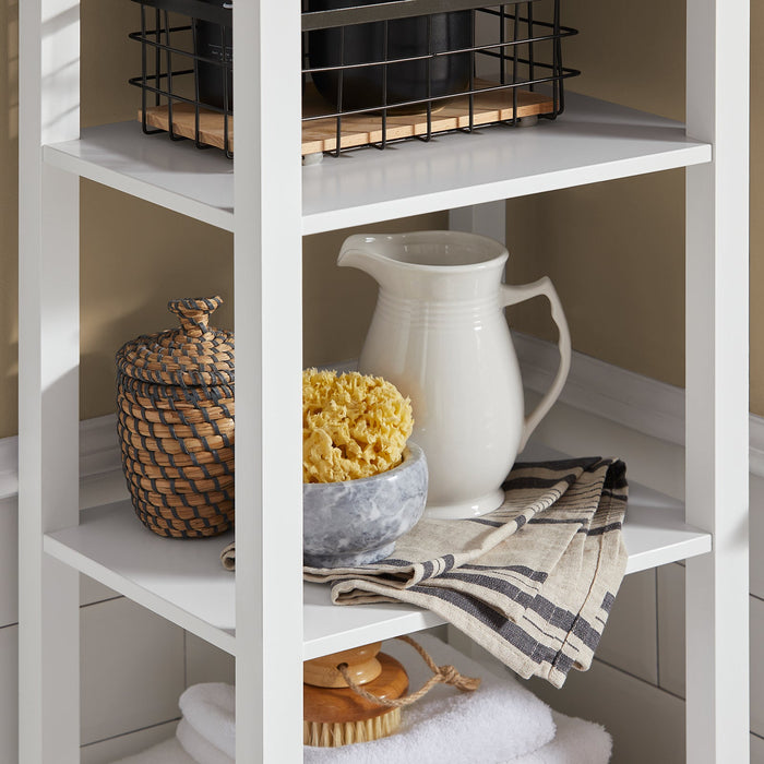 Mobile Alto Colonna Bagno Salvasapzio Mobile Bagno Mobiletto Cucina Armadio Bagno BZR43-W