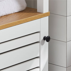 Mobile Alto Colonna Bagno Salvasapzio Mobile Bagno Mobiletto Cucina Armadio Bagno BZR43-W