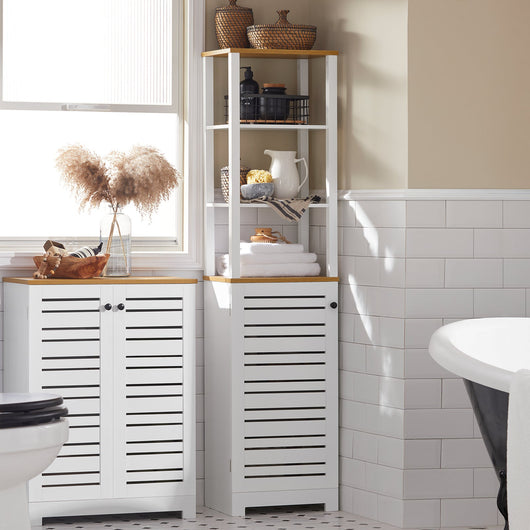 Mobile Alto Colonna Bagno Salvasapzio Mobile Bagno Mobiletto Cucina Armadio Bagno BZR43-W