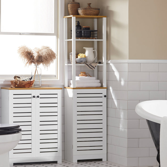 Mobile Alto Colonna Bagno Salvasapzio Mobile Bagno Mobiletto Cucina Armadio Bagno BZR43-W