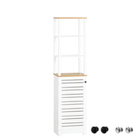 Mobile Alto Colonna Bagno Salvasapzio Mobile Bagno Mobiletto Cucina Armadio Bagno BZR43-W