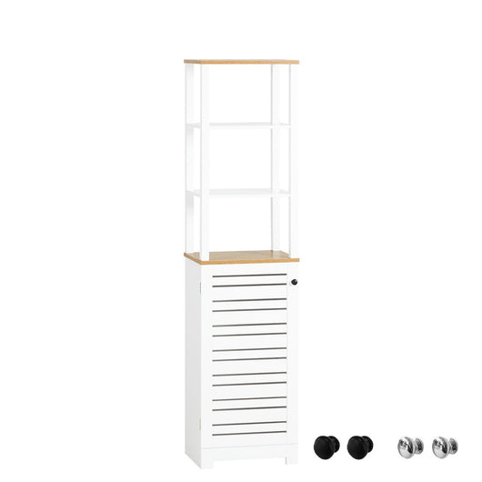 Mobile Alto Colonna Bagno Salvasapzio Mobile Bagno Mobiletto Cucina Armadio Bagno BZR43-W