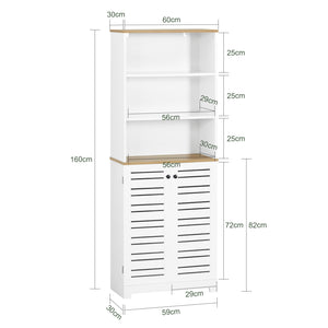 Mobile Bagno Mobile Cucina Mobile Studio Armadio Alto Colonna Scaffale BZR44-W