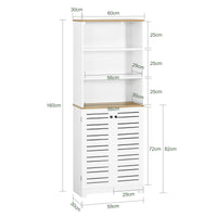 Mobile Bagno Mobile Cucina Mobile Studio Armadio Alto Colonna Scaffale BZR44-W