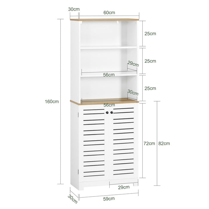 Mobile Bagno Mobile Cucina Mobile Studio Armadio Alto Colonna Scaffale BZR44-W