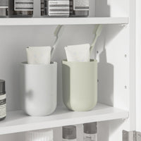 Armadietto pensile per Bagno o Cucina Mobiletto Bagno Pensile Bagno Pensile Cucina Mobilletto Bagno Parete Bianco BZR55-W